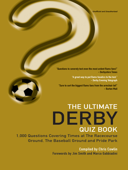 Title details for The Ultimate Derby Quiz Book by Chris Cowlin - Available